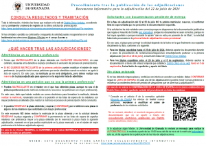 Adjudicaciones MÁSTERES